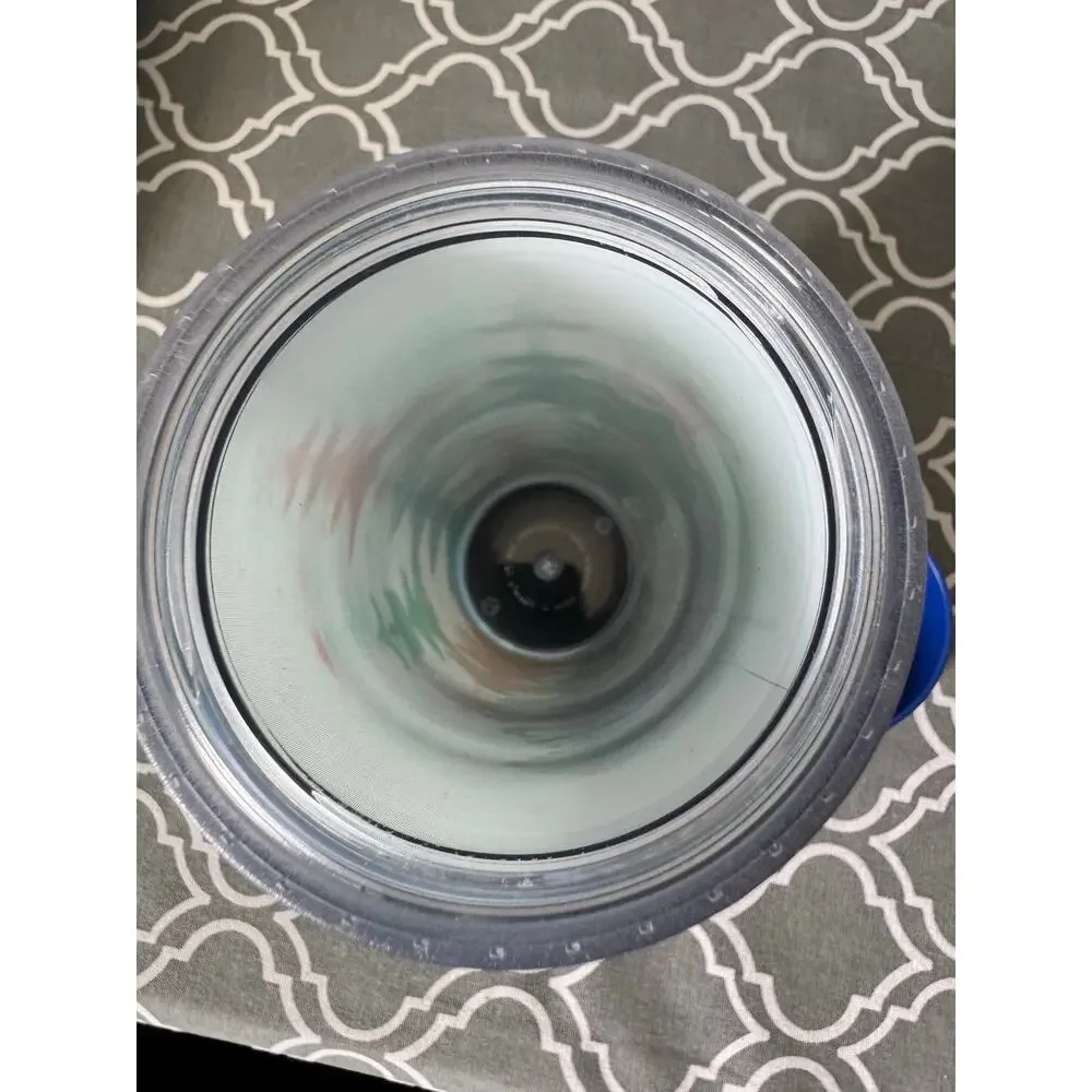 Starbucks Christmas Tree Holographic Blue Double Wall Insulated Travel Tumbler